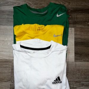 3 athletic shirts